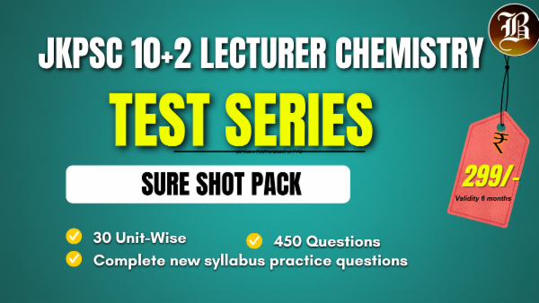 SURE SHOT SERIES JKPSC 10+2 LECTURER CHEMISTRY cover