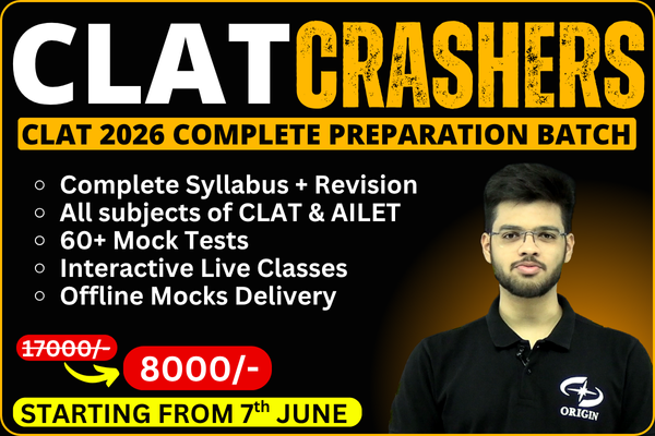 CLAT Crashers - CLAT 6 Months Complete Preparation Batch cover