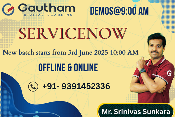 ServiceNow Live Classes : New Batch Starts from 3rd June 2025 10:00 AM cover