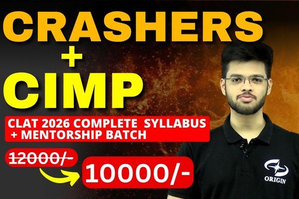 CLAT 2026 : Crashers + CIMP cover