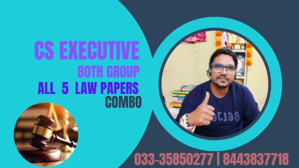 CS Executive : Both Group Combo - All 5 Law Papers cover