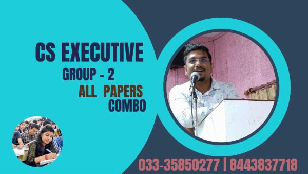 CS Executive : Group 2 - 2 Law Paper with taxation cover
