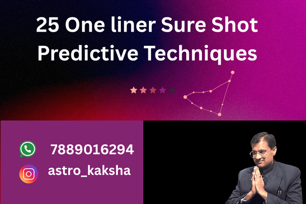 One Liner Sure Shot Predictive Techniques cover