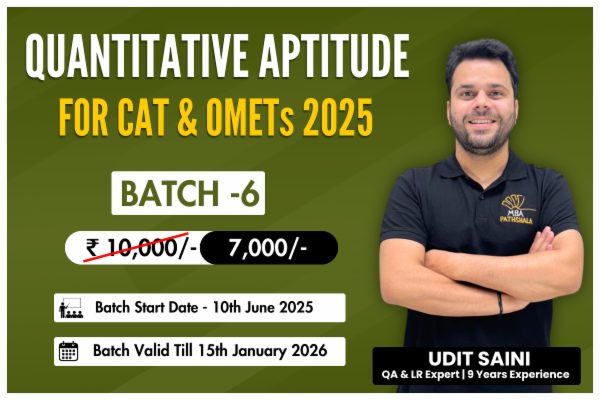 Complete Quantitative Aptitude (Batch 06) for CAT & OMETs 2025 by Udit Sir cover