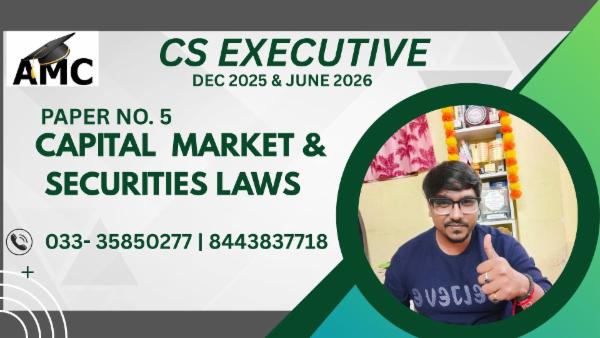 CS Executive- Group - 2 : Capital Market & Securities Laws cover
