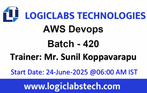 AWS Devops By Mr. Sunil Koppavarapu - Batch - 420 cover