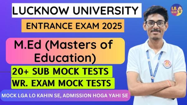 MEd Entrance Exam Mock test series Lucknow University Prep: 2025 cover