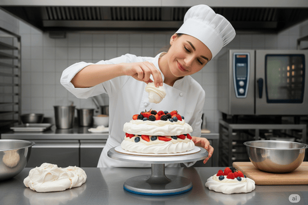 How to make and Bake Russian Pavlova cover