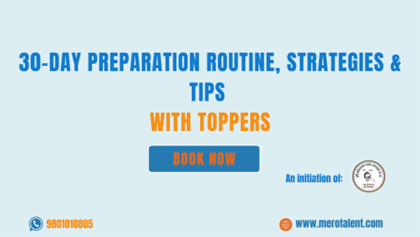 30-day preparation routine, strategies & tips with toppers cover