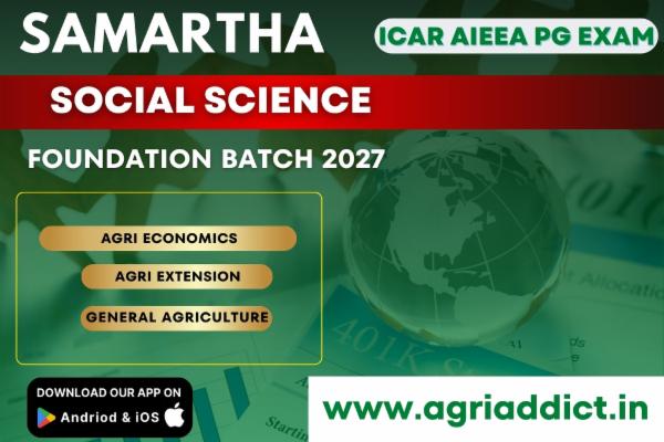 Social Sciences Paid Online Master Course-2027 for ICAR PG EXAM cover