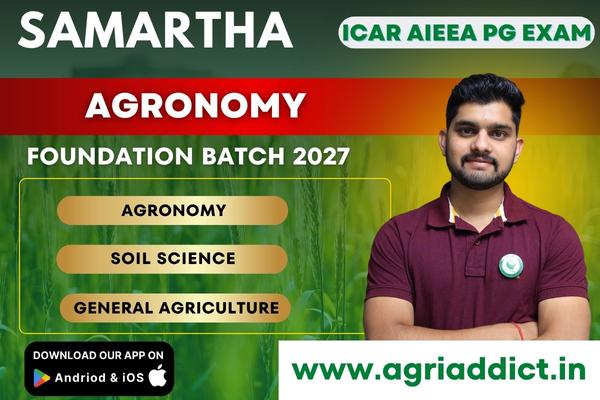 Agronomy Paid Online Master Course-2027 for ICAR PG EXAM cover