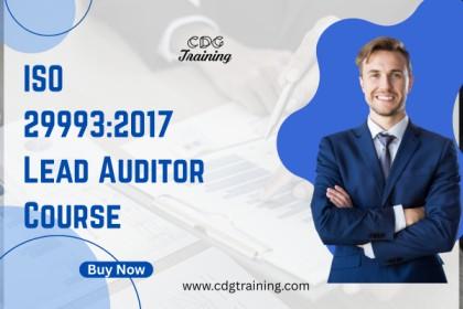 ISO 29993:2017 Lead Auditor Course cover