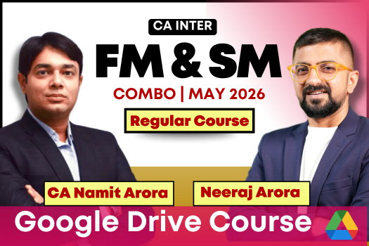 CA Inter FM & SM Combo for May 2026 | Google Drive | CA Namit Arora & Neeraj Arora cover