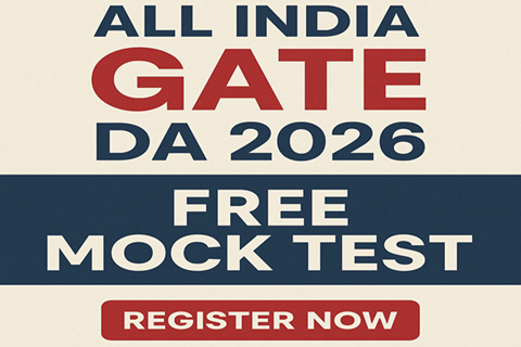 Free GATE DA 2026 Mock Test cover