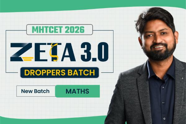 MHTCET 2026 (Droppers) Maths : Zeta Batch cover