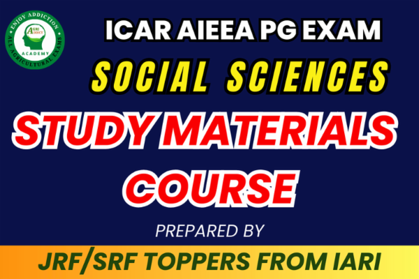 Social Sciences Paid Complete Study Materials for ICAR AIEEA PG Exam cover