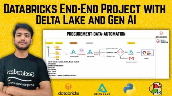 Databricks End - End Project with Delta Lake and Gen AI cover