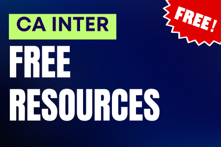 CA Inter Free Resources cover