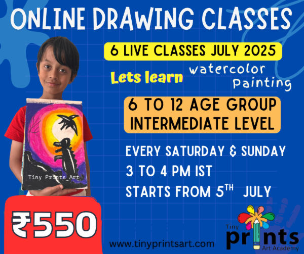 Recorded Watercolor, Weekend Batch 6 to 12 Intermediate Batch July 2025 cover