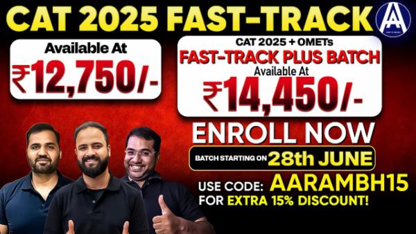 Fast Track Batch for CAT 2025 cover