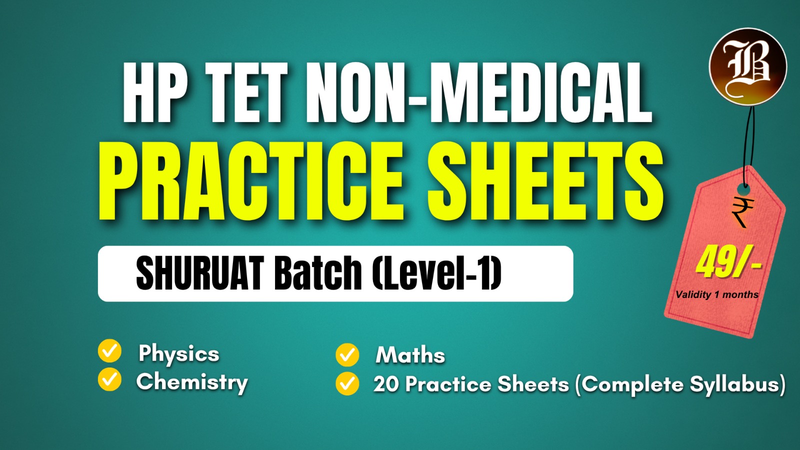 HP TET NON MEDICAL SHURUAT PRACTICE PACK cover