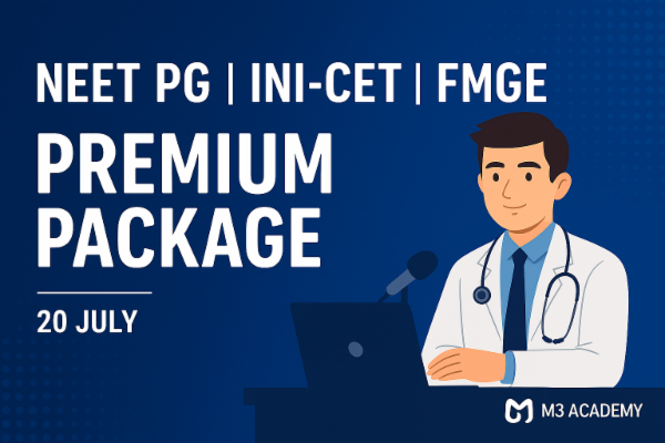 Premium M3 Academy’s NEET PG | INI-CET | FMGE Premium Package cover