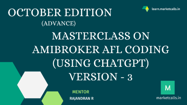 Masterclass on Amibroker AFL Coding (using ChatGPT) October 2025 Edition cover