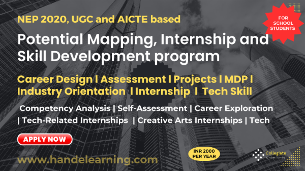 Collegiate for School: Assessment | Career Design | Internship | Skill Development | cover