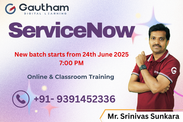 ServiceNow Live Classes : New Batch Starts from 24th June 2025 7:00 PM cover