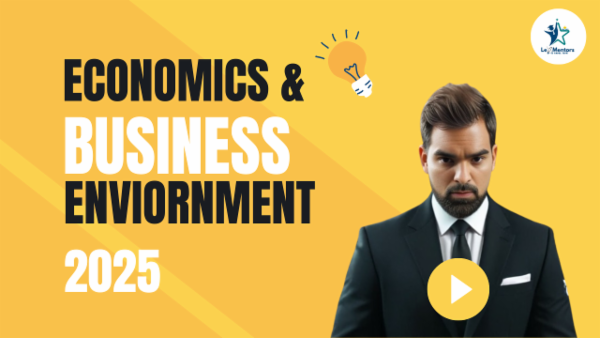 ECONOMICS AND BUSINESS ENVIORNMENT - TEST SERIES cover