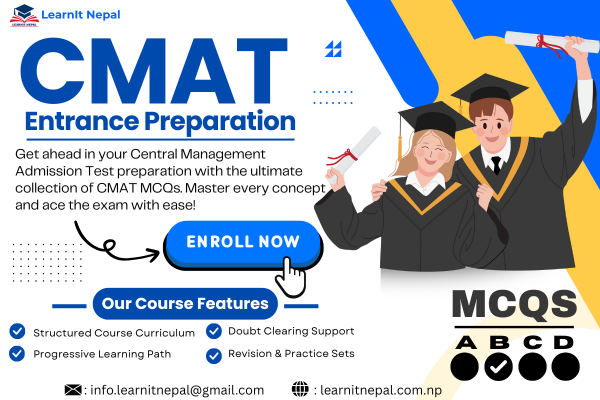 CMAT Question Collections - LearnIt Nepal cover