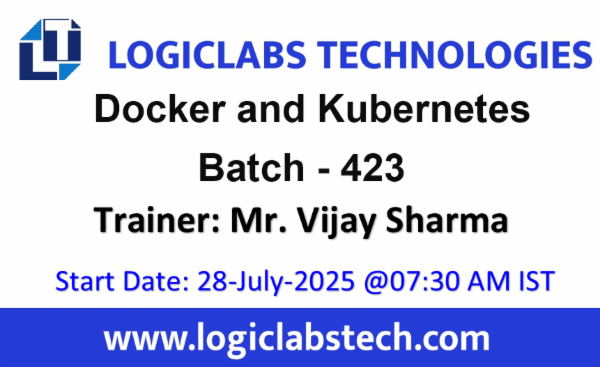 Docker and Kubernetes by Mr. Vijay Sharma-Batch -423 cover
