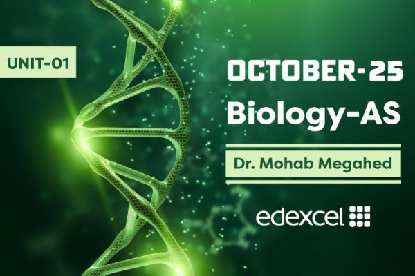 Biology AS Edexcel Unit 1 October 2025 cover