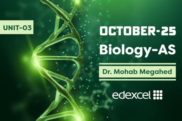 Biology AS Edexcel Unit 3 October 2025 cover