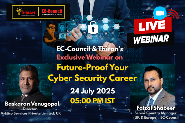 Future proof your cyber security career - Webinar - 24 July 2025 @ 05:00 PM IST cover