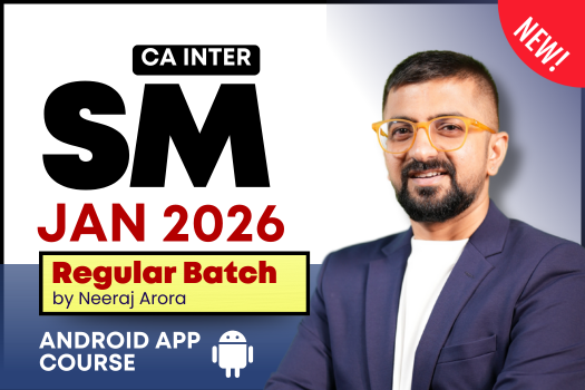 CA Inter SM Regular Batch for January 2026 - Android App Classes cover