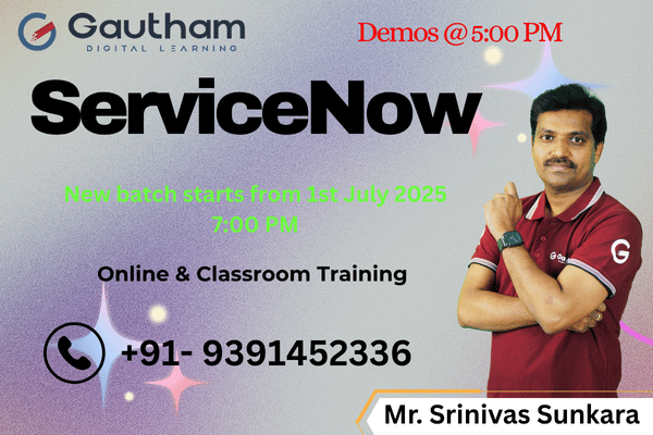 ServiceNow Live Classes : New Batch Starts from 1st July 2025 7:00 PM cover