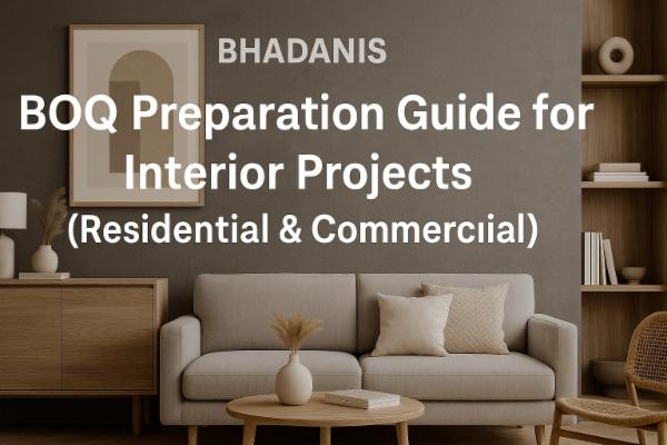 BOQ Preparation Guide for Interior Projects (Residential & Commercial) Online Course cover