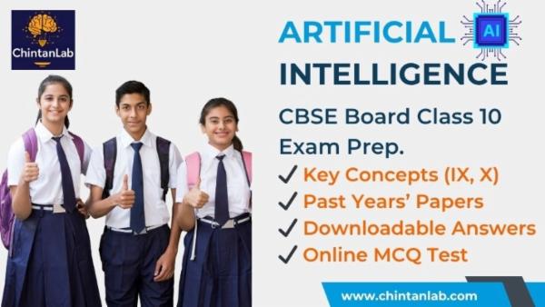 CBSE Board Prep.(X) - Artificial Intelligence: Important Concepts + Board Papers + Practice Tests cover