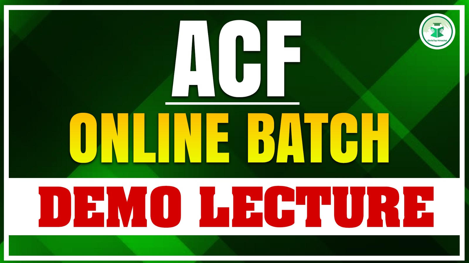 ACF Online Batch Demo Lectures B3 cover