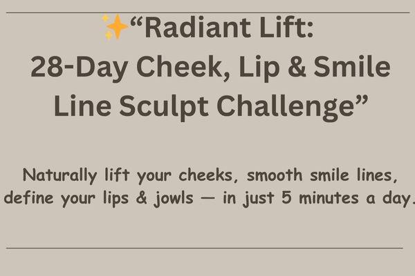 ✨“Radiant Lift: 28-Day Cheek, Lip & Smile Line Sculpt Challenge” cover