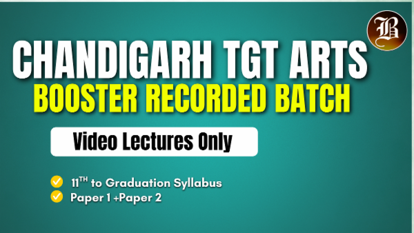 CHANDIGARH TGT ARTS BOOSTER RECORDED BATCH cover