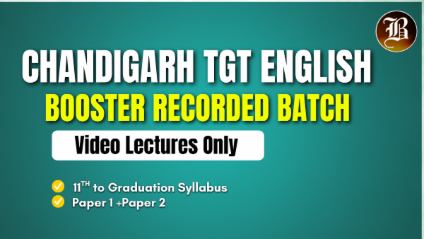 CHANDIGARH TGT ENGLISH BOOSTER RECORDED BATCH cover