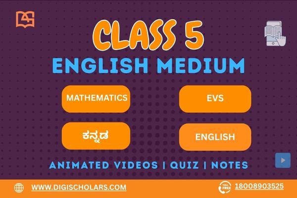 Class 5 English Medium cover