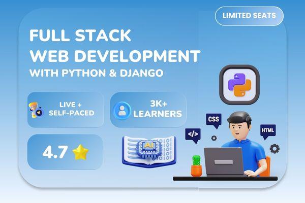Full Stack Web Development with Python & Django (Recorded) cover