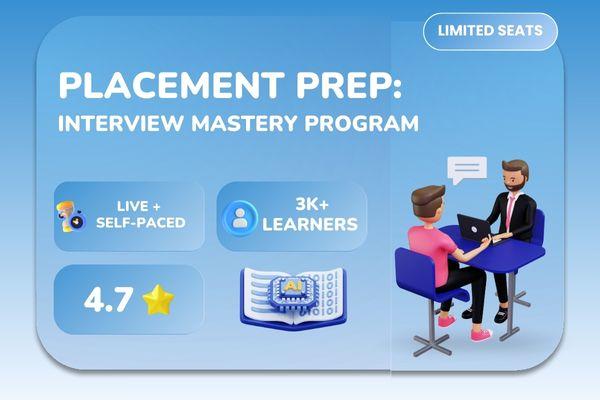Placement Prep: Interview Mastery Program (Aptitude + Tech + Resume + Mock Interview) cover