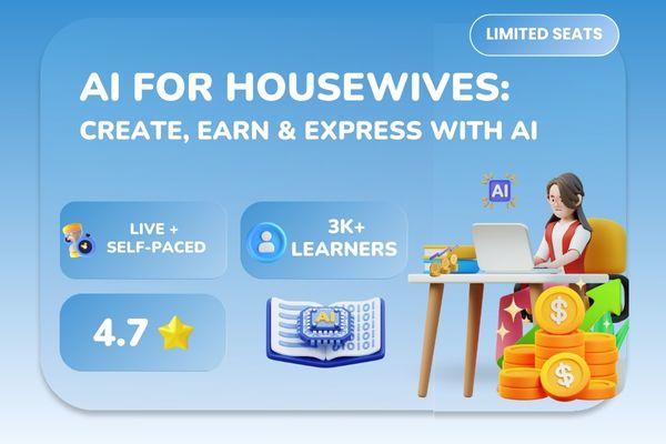 AI for Housewives: Create, Earn & Express with AI Tools cover