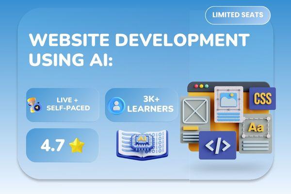 Website Development Using AI: Live No-Code Builder Bootcamp cover
