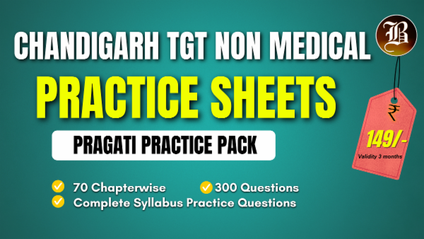 CHANDIGARH TGT NON MEDICAL PRAGATI PRACTICE SHEETS PACK cover