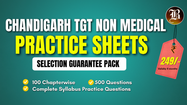 CHANDIGARH TGT NON MEDICAL SELECTION GUARANTEE PRACTICE SHEETS PACK cover